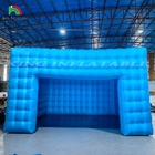 커스터마이징 할 수 있는 컬러 LED 조명 모바일 나이트 클럽 텐트 블루 펌플 큐브 텐트 파티 텐트 이벤트