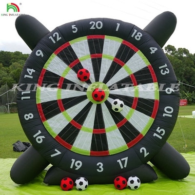 야외 부풀이 축구 다트 보드 8pcs 축구 공 370W 블로어 지원 프레임 킵 다트 보드 스포츠 게임