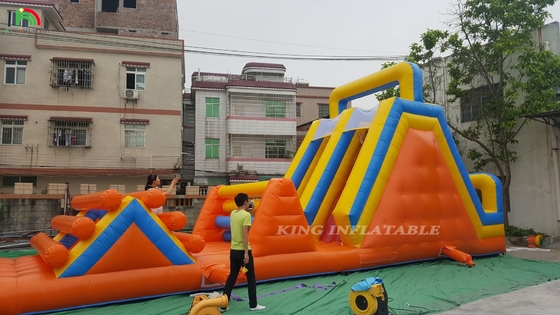 맞춤형 스포츠 펌프형 카니발 게임 펌프형 도전 경주 장애물 코스 더블 레인 등반 및 슬라이드