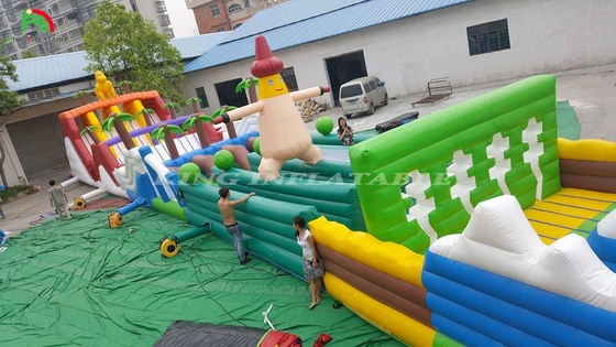 상업적인 야외 펌플 할 수 있는 장애물 코스 도전 과제 성인 펌플 할 수 있는 장애물 코스 펌플 하우스 파티 게임