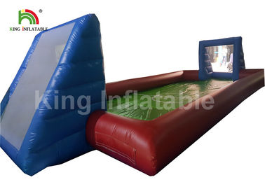 거대한 성인 팽창식 축구장/0.55mm 파란 옥외 PVC 파열 풋볼 투수