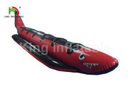 빨간 상어 팽창식 제물 낚시 배, 완벽한 체계 6 남자 PVC 파열 뗏목
