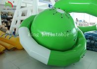 녹색/백색 UFO 모양 PVC 방수포 상승을 위한 팽창식 뜨 토성 물 장난감