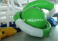 녹색/백색 UFO 모양 PVC 방수포 상승을 위한 팽창식 뜨 토성 물 장난감