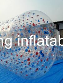 1.0mm PVC/TPU 팽창식 원통 모양 롤러 물 공원을 위한 투명한 물 장난감