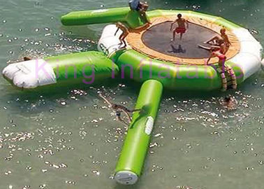 옥외 방수 활주를 가진 플라토 PVC 팽창식 물 장난감 세륨에 의하여 주문을 받아서 만들어지는 Trampoline