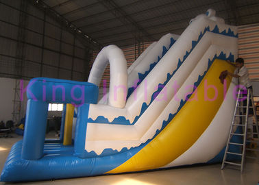 보장 2 년을 가진 백색 파란 단 하나 차선 파열 건조한 활주 PVC 뛰어오르는 도약자
