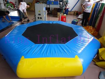 물 공원을 위한 노란/파랑 3m 직경 팽창식 물 공원 Trampoline PVC 장난감