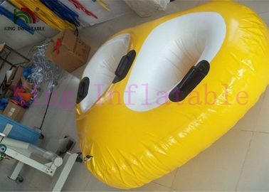내구재 0.9mm 플라토 PVC 방수포 물 공원을 위한 팽창식 물 장난감 황색 부표