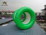 녹색/백색 PVC 방수포 물 공원을 위한 팽창식 물 공 회전 장난감