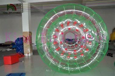 2.4 Dia 팽창식 물 롤 볼 투명한 1.0mm pvc 팽창식 물 장난감