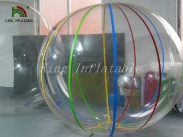 파란 끈을 가진 물 팽창식 공에 1.0mm PVC 투명한 도보