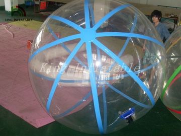 파란 끈을 가진 물 팽창식 공에 1.0mm PVC 투명한 도보