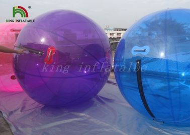 수영장 호수를 위한 물 공 2m 직경에 자주색/파란 큰 1.0mm PVC 팽창식 도보