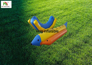 0.9mm PVC 방수포 시내 제물 낚시를 위한 팽창식 바나나 보트/물 팽창식 바나나 뗏목