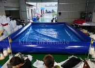 파란 색깔 내화성 팽창식 수영 물 수영장 42 평방 미터