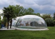 상업적 부풀게할 수 있는 투명한 8m 수영장 돔 커버 텐트