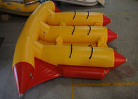 수중 스포츠 6명의 사람을 위한 팽창식 제물 낚시 배 바나나 모양 PVC 방수포
