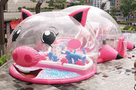 버블 텐트 커버와 상업적 핑크색 돼지 부풀게할 수 있는 운동장