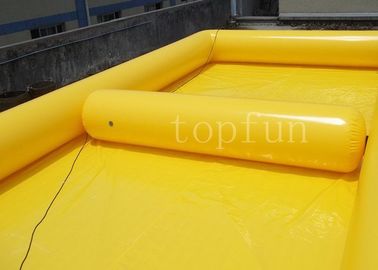 물 걷는 공을 위한 노란 정연한 옥외 팽창식 물 수영장 PVC