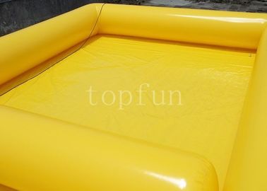 물 걷는 공을 위한 노란 정연한 옥외 팽창식 물 수영장 PVC