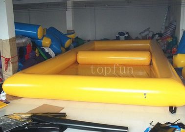 물 걷는 공을 위한 노란 정연한 옥외 팽창식 물 수영장 PVC