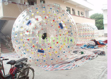 점 Coloful D-환형물을 가진 팽창식 Zorb 공 PVC Zorbing 공을 착색하십시오
