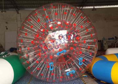 플라토 PVC 개인적인 당을 위한 안전 손잡이를 가진 빨간 점 몸 Zorb 공