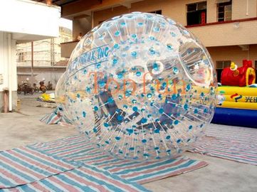 팽창식 Zorb 공이 파랑에 의하여 햄스터 점을 찍습니다