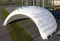 광고를 위한 거대한 하얀 부풀게할 수 있는 돔 구조 행사 텐트