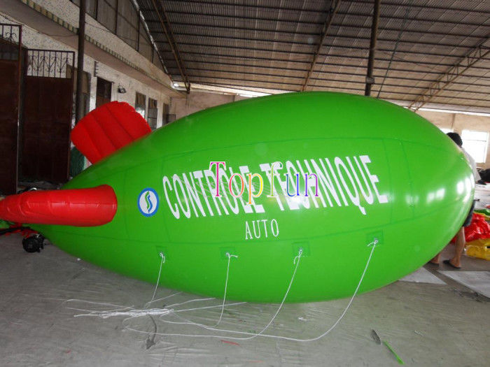 0.18mm - 0.2mm PVC를 가진 큰 옥외 헬륨 소형 연식 비행선 팽창식 광고 지상 풍선